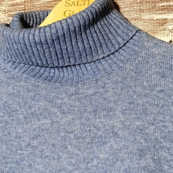 J. Crew merino wool alpaca blend turtle neck split hem wide on trend sleeves xs - Picture 9 of 15